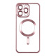 Чохол TPU Metallic Chrome Full Camera with Magsafe для Iphone 13 Колір Chrome Rose 2020000384267