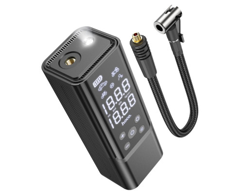 Автомобільний компресор Hoco ZP7 5000mAh Колір Чорний 6942007614511 ma33244_3869371