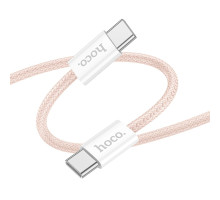 Кабель USB Hoco X104 Source 60W Type-C to Type-C 2m Колір Рожевий 6942007616942