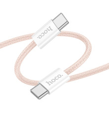 Кабель USB Hoco X104 Source 60W Type-C to Type-C 2m Колір Рожевий 6942007616942