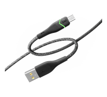 Кабель USB Ridea RC-RL15 RGB Light MicroUSB 3A 1.2m Колір Чорний 6908014700067