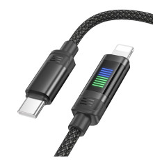 Кабель USB Hoco U126 PD27W Type-C to Lightning 1.2m Колір Чорний 6942007611145