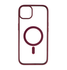 Чохол NEW TPU Color with Magsafe для iPhone 15 Plus Колір 13, Wine Red 2020000391180