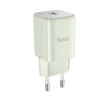 Мережевий Зарядний Пристрій Hoco N43 1USB-C PD/QC 30W GAN Колір Зелений 6942007620222