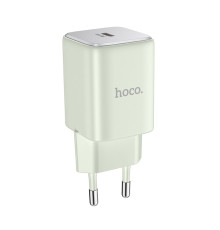 Мережевий Зарядний Пристрій Hoco N43 1USB-C PD/QC 30W GAN Колір Зелений 6942007620222