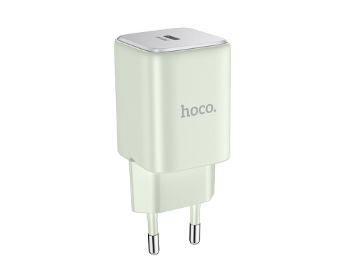 Мережевий Зарядний Пристрій Hoco N43 1USB-C PD/QC 30W GAN Колір Зелений 6942007620222