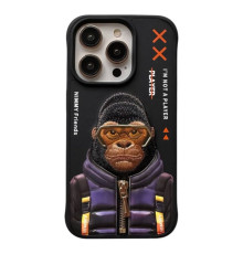 Чохол TPU+PC Nimmy 3D with Metal Buttons для iPhone 15 Pro Колір Gorilla Black 2020000410454