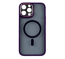 Чохол TPU+PC+Metal Calais with MagSafe для iPhone 15 Колір Deep Purple 2020000405726