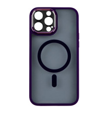 Чохол TPU+PC+Metal Calais with MagSafe для iPhone 15 Колір Deep Purple 2020000405726