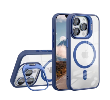 Чохол TPU+PC+Metal Stand Case with MagSafe and Camera Lenses для iPhone 13 Pro Колір Dark Blue 2020000408048