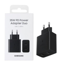 Мережевий Зарядний Пристрій Samsung 1USB/1USB-C PD/QC 35W 1:1 Колір Чорний 8806090973321 ma35613_3411591