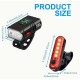 Велоліхтар Bike Lights 2LED IPX4 Waterproof 6 Modes Колір Чорний 2020000452225 ma36324_3607317