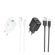 Мережевий Зарядний Пристрій Hoco C140A 1USB QC 18W+USB to Micro Колір Бiлий 6942007627818 ma36295_3607263