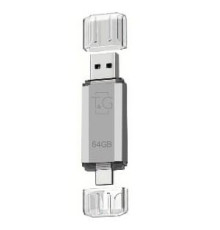 USB Flash Drive T&G 64gb USB/Type C 009 Колір Срібло 4719303953468