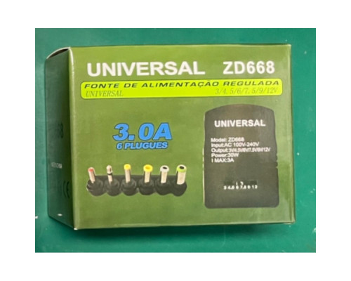 Універсальний зарядний пристрій ZD668+6 Tips/30W Колір Чорний 2020000469315 ma36773_3609168