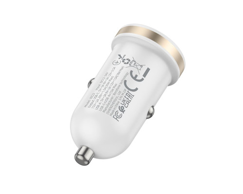 Автомобільний Зарядний Пристрій Borofone BZ22 1USB/1USB-C QC/PD30W Колір Чорний 6941991105180 ma35607_3347277