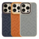 Чохол Kajsa Briquette Collection Rhombus для iPhone 15 Pro Колір Light Grey 4894505156876