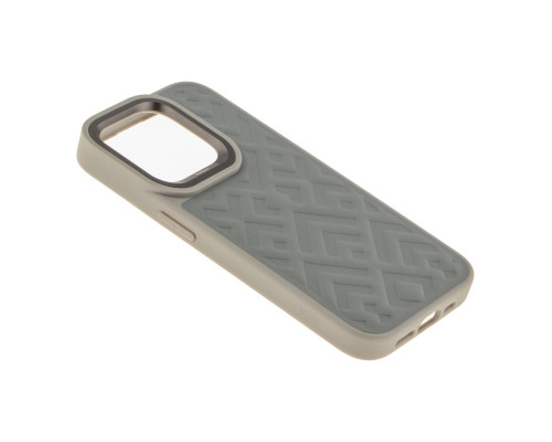 Чохол Kajsa Briquette Collection Rhombus для iPhone 15 Pro Колір Light Grey 4894505156876