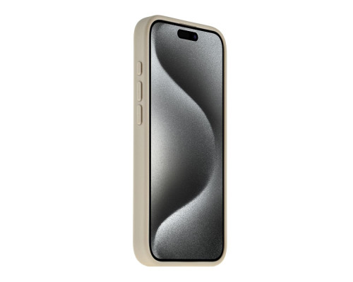 Чохол Kajsa Briquette Collection Rhombus для iPhone 15 Pro Колір Light Grey 4894505156876