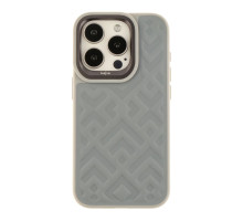 Чохол Kajsa Briquette Collection Rhombus для iPhone 15 Pro Колір Light Grey 4894505156876