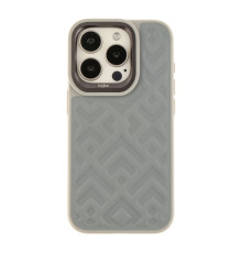 Чохол Kajsa Briquette Collection Rhombus для iPhone 15 Pro Колір Light Grey 4894505156876