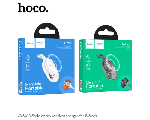 Бездротовий Зарядний Пристрій Hoco CW60 For iWatch Колір Білий 6942007646246 ma37127_3610406