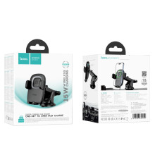 Автотримач Hoco HW32 4.5-7.0 inch Wireless 15W Колір Чорний 6942007646949 ma37147_3610566