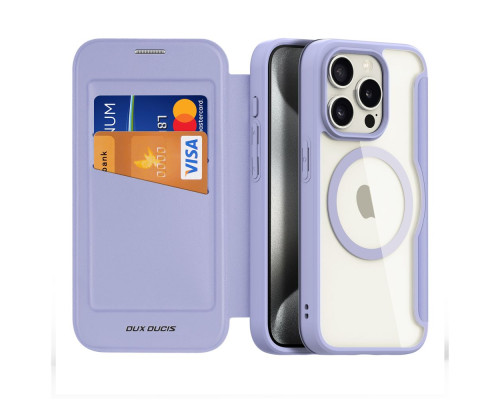 Чохол-книжка Dux Ducis Skin X Pro with MagSafe для iPhone 15 Pro Колір Blue 6934913025246