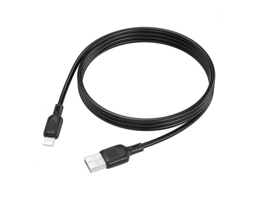 Кабель USB Borofone BX113 Silicone Lightning 2.4A Колір Бiлий 6941991115400 ma35582_3346744