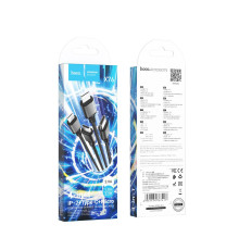 Кабель USB Hoco X76 4-in-1 IP+2Type-C+Micro 2A Колір Чорний 6931474767424 ma37319_3611284