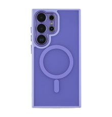 Чохол TPU+PC Magnetic Matte Camera Lens with Magsafe для Samsung Galaxy S25+ 5G (S936) Колір Purple 2020000470380 ma37135_3610463