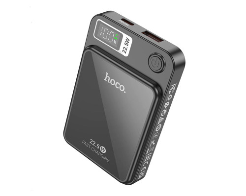 Універсальна Мобільна Батарея Power Bank Hoco DB40 River magnetic Wireless charging 5000mAh Колір Чорний 6942007606585 ma34737_3342518