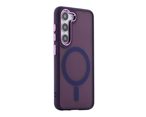 Чохол TPU+PC Space Magnetic Color with Magsafe для Samsung Galaxy S23 5G (S911) Колір Grey 2020000437093 ma35375_3345906