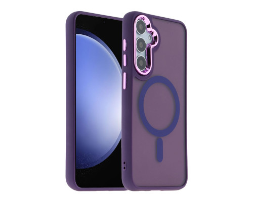 Чохол TPU+PC Space Magnetic Color with Magsafe для Samsung Galaxy S23 FE 5G (S711) Колір Dark Blue 2020000437079 ma35378_3345930