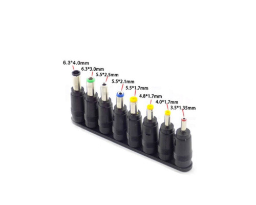 Перехідники DC 5.5x2.1mm Male to 8 Tips Колір Чорний 2020000464099 ma37407_3611623