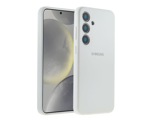 Чохол Liquid Silicone (AA) Full Camera для Samsung Galaxy S24 5G (S921) Колір 09.White 2020000446736