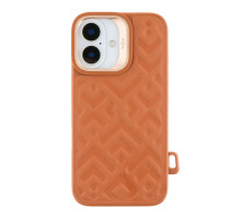 Чохол Kajsa Briquette Collection Rhombus with MagSafe для iPhone 16 Brown ma36171_3606852 2020000457985