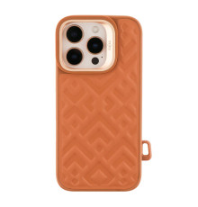 Чохол Kajsa Briquette Collection Rhombus with MagSafe для iPhone 16 Pro Max Колір Brown 2020000457886 ma36173_3606862