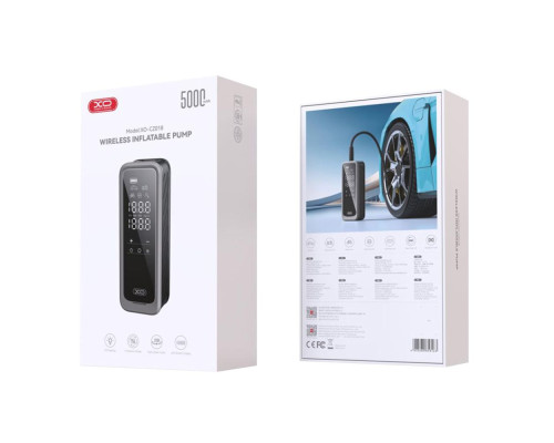 Автомобільний компресор XO CZ018 5000mAh Колір Чорний 6920680858163 ma36596_3869870