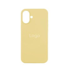 Чохол Silicone Case Full Size (AA) New Box для iPhone 16 Колір 60.Crem Yellow 2020000462170 ma37724_3664440