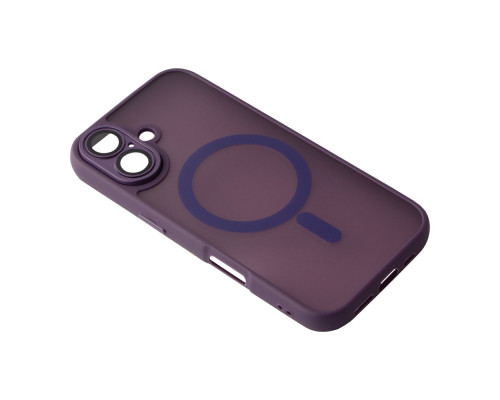 Чохол TPU+PC Magnetic Matte Camera Lens with Magsafe для iPhone 16 Колір Purple 2020000470502 ma36192_3606956