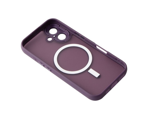 Чохол TPU+PC Magnetic Matte Camera Lens with Magsafe для iPhone 16 Колір Purple 2020000470502 ma36192_3606956