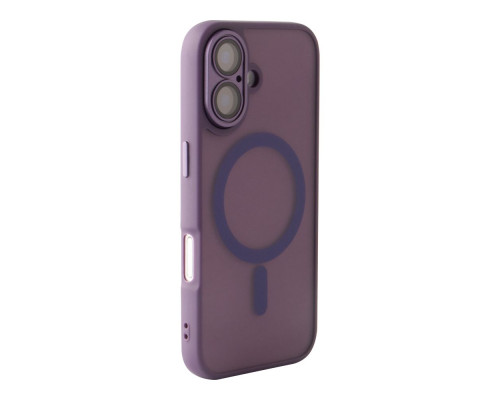 Чохол TPU+PC Magnetic Matte Camera Lens with Magsafe для iPhone 16 Колір Purple 2020000470502 ma36192_3606956