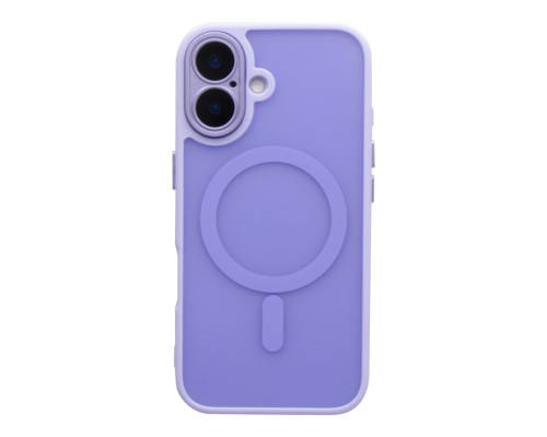 Чохол TPU+PC Magnetic Matte Camera Lens with Magsafe для iPhone 16 Колір Purple 2020000470502 ma36192_3606956