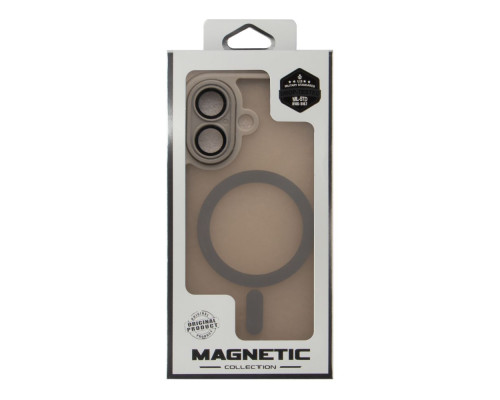Чохол TPU+PC Magnetic Matte Camera Lens with Magsafe для iPhone 16 Колір Purple 2020000470502 ma36192_3606956