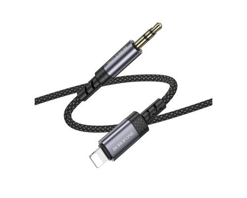 Кабель Aux Borofone BL24 Lightning Колір Сiрий 6941991118975 ma36880_3609466