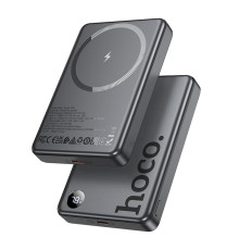 Універсальна Мобільна Батарея Power Bank Hoco Q34 Clever PD20W magnetic with digital display 10000mAh Колір Сірий 6942007644068 ma36611_3608704