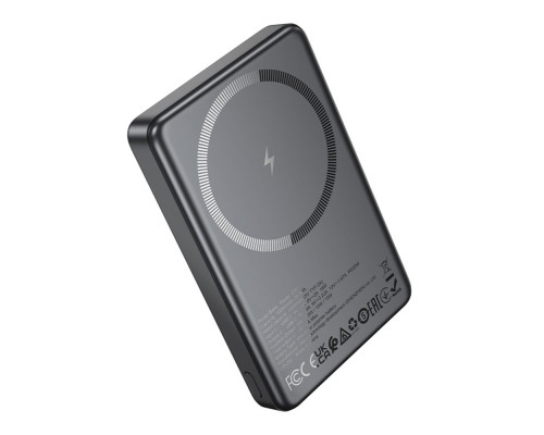 Універсальна Мобільна Батарея Power Bank Hoco Q34 Clever PD20W magnetic with digital display 10000mAh Колір Сірий 6942007644068 ma36611_3608704