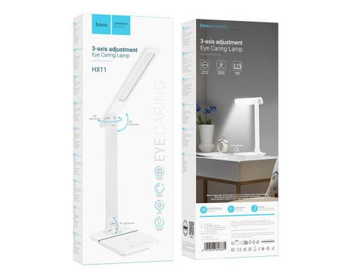 Лампа Настільна Hoco HX11 Колір Бiлий 6942007646635 ma36920_3609523