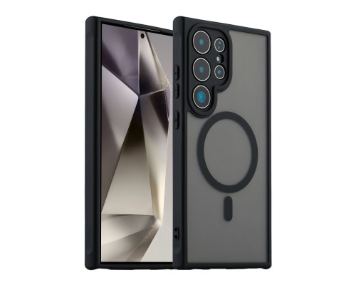 Чохол TPU+PC Anti Drop Full Camera with MagSafe для Samsung Galaxy S25 Ultra 5G (S938) Колір Black 2020000463771 ma37053_3610145